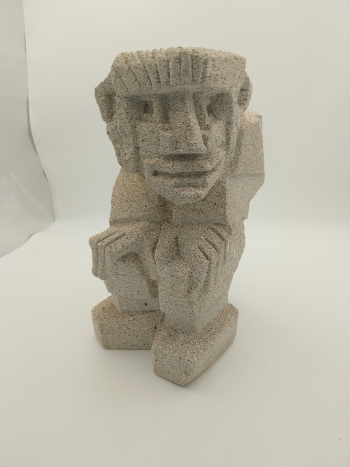 1x 1970s Sandstone Sculpture by Casa Padding 39cm High – beeldhouwkunst