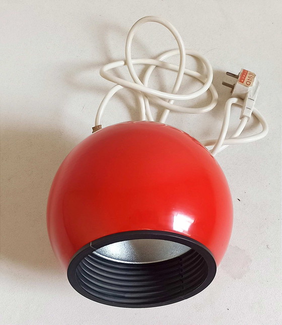 Image 1 of Lita ball lamp bright red Space Age 70s