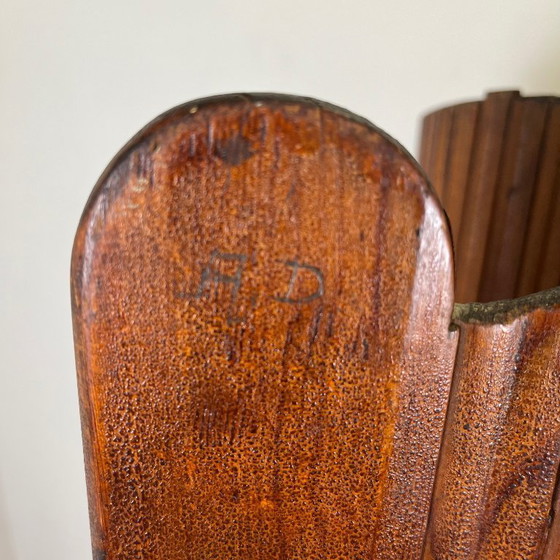 Image 1 of Paravento ondulato con doghe di pino, 1930