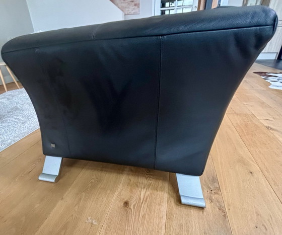 Rolf Benz 322 3-seater sofa – Leather, Metal (photo 3 of 5)