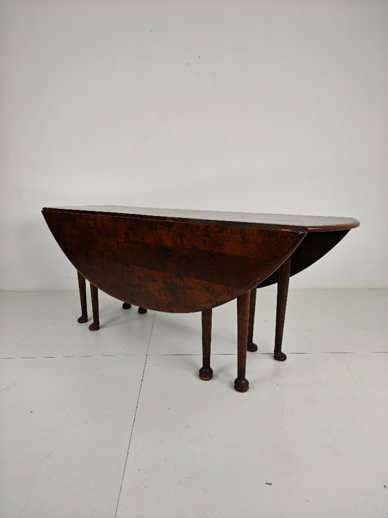 Image 1 of Tavolo da pranzo antico inglese LOP – Vittoriano – 8 gambe