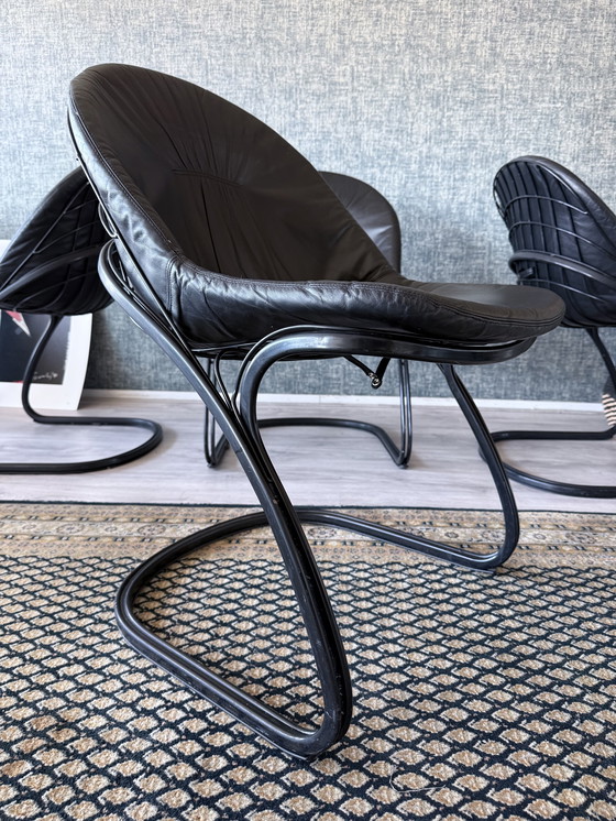 Image 1 of 4x Pascale Dining Chairs by Gastone Rinaldi for Thema, 1970s