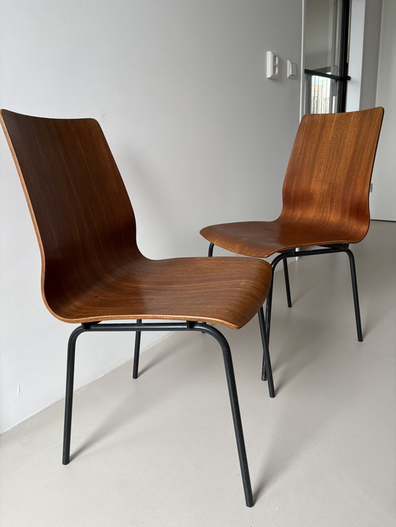 Image 1 of Conjunto de dos sillas Friso Kramer Euroika para Auping, diseñadas en 1963.