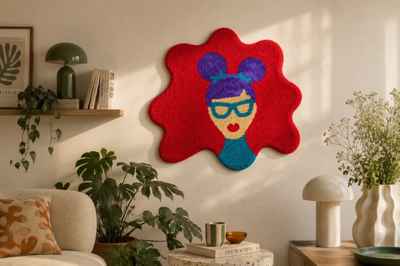 Image 1 of Alfombra de arte pop, pieza única, NUEVA