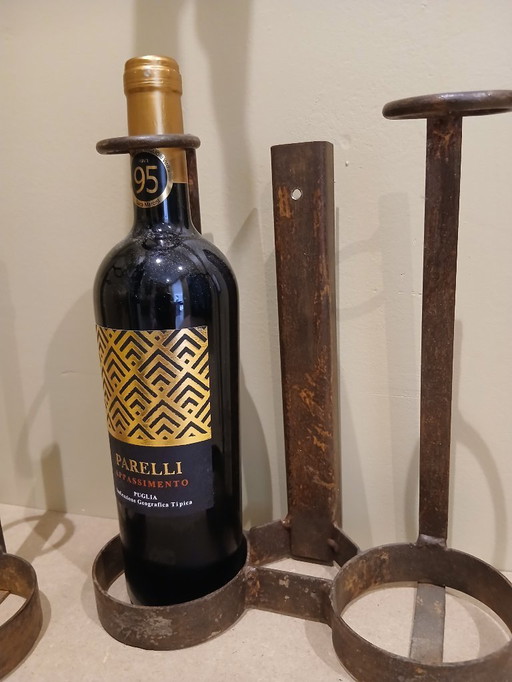 Portabottiglie da parete vintage, 3 pezzi per € 40,00