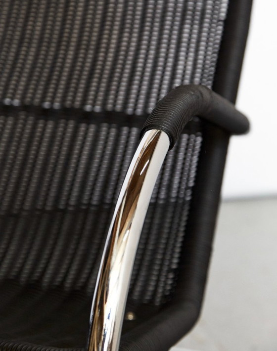 Image 1 of Sedia a sbalzo Anton Lorenz D35 e pouf C35 per Tecta