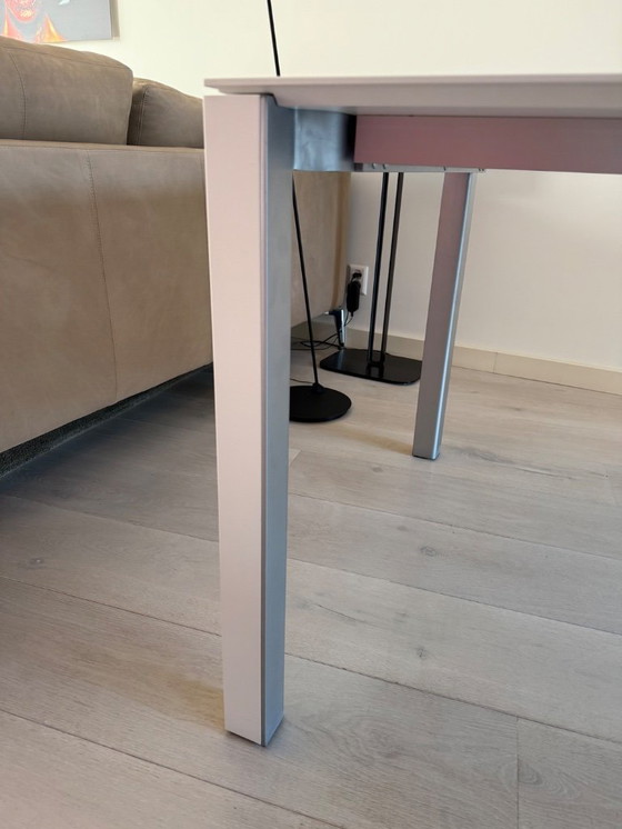 Image 1 of 1 Leolux table Strabo and 4 chairs Leolux Spring Orchid