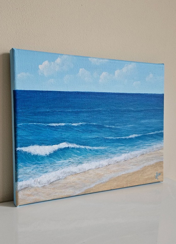 Image 1 of Original handmade acrylic sea painting