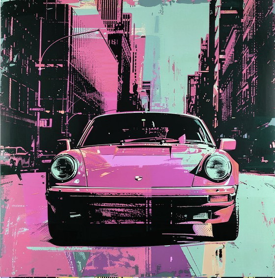 Image 1 of CarCanvas_IT - Porsche Carrera Stile Warhol nella Fifth Avenue - NY