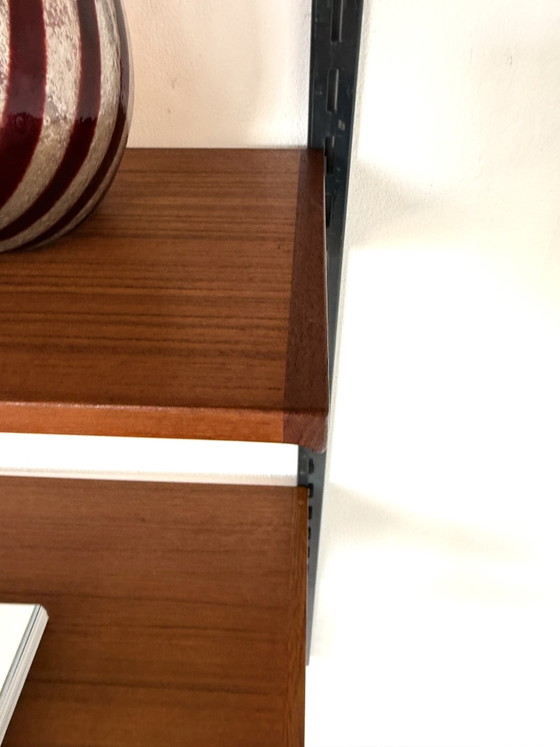 Vintage Modulair Teakhouten Wandsysteem, Kai Kristiansen ‘60 – Wandkast, Wood, Metal (photo 13 of 15)