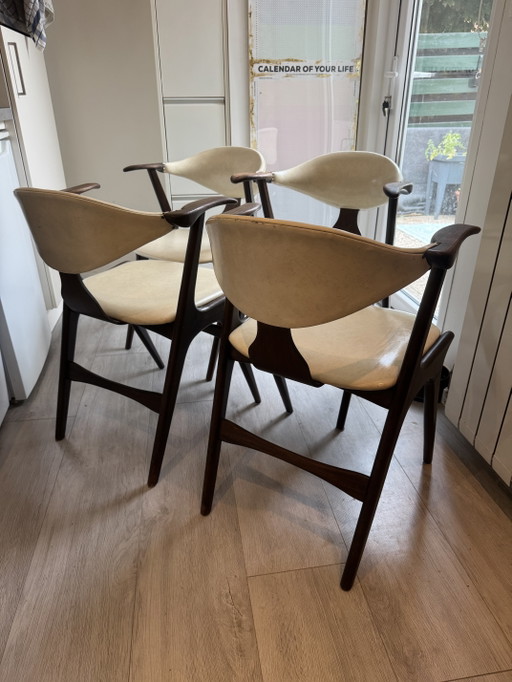 Sillas de vaca vintage – eetkamerstoelen, Wood, Skai (photo 2 of 5)