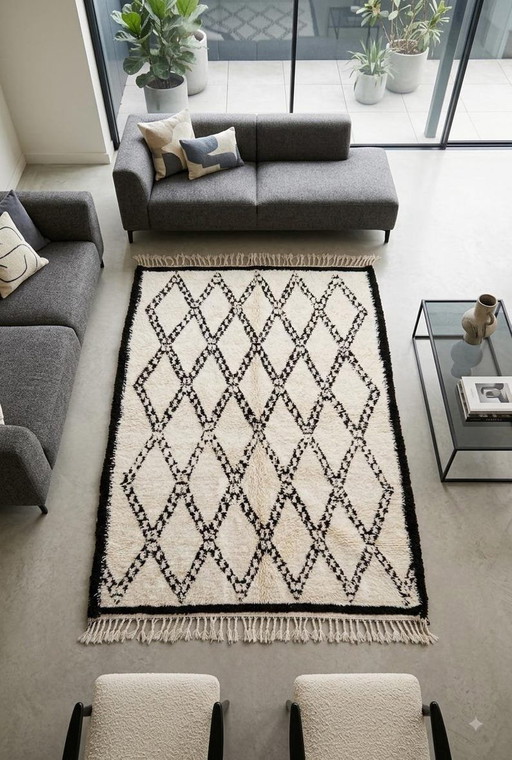 Tappeto tradizionale marocchino 150/250 cm – vloerkleden en tapijten, Wool (photo 2 of 6)