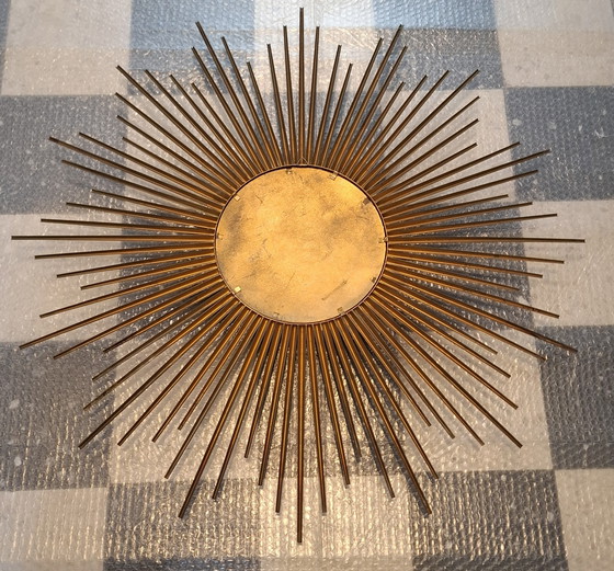 Image 1 of Espejo solar de 83 cm de Chaty Vallauris, firmado en 1960.