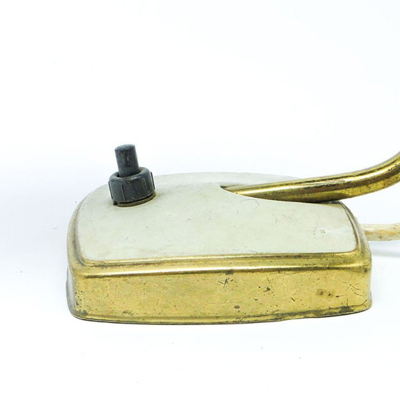 Vintage Bedside Lamp, Poland, 1960s – Table lamps, Glass, Brass (photo 5 of 6)