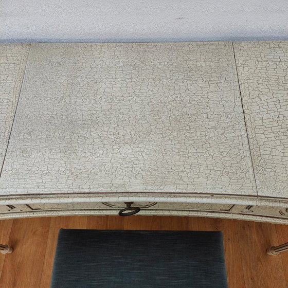 Image 1 of Vintage kaptafel sidetable make up tafel bureau met spiegel