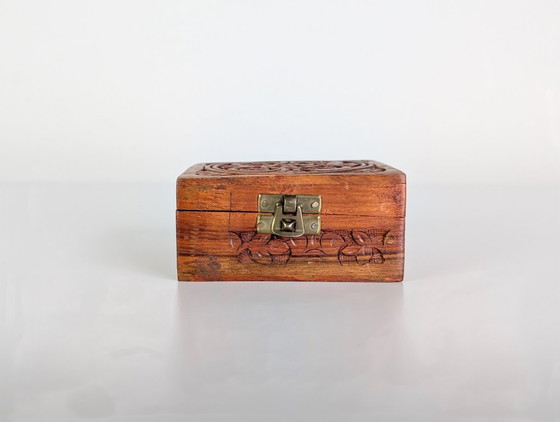 Image 1 of Vintage wooden box, jewelry box, jewelry case, gift
