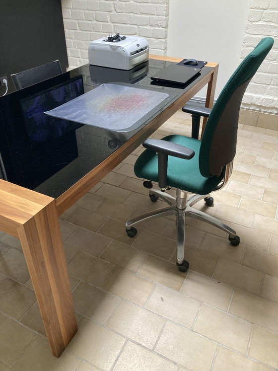 Image 1 of Hochwertiger Design-Schreibtisch, Hülsta-Aktenschränke in gutem Zustand