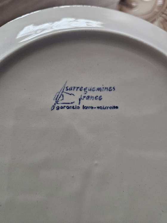 Image 1 of Piatti da pesce Sarreguemines – set di 5 – ceramica francese