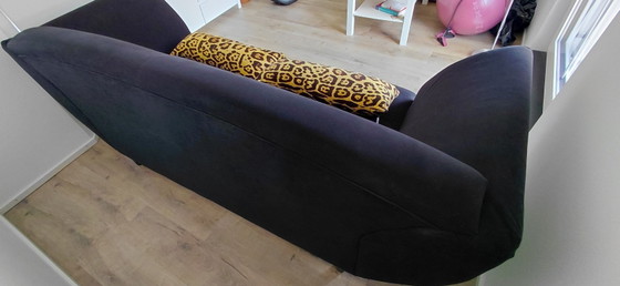 Image 1 of Moderne design slaapbank in zwart met lattenbodem