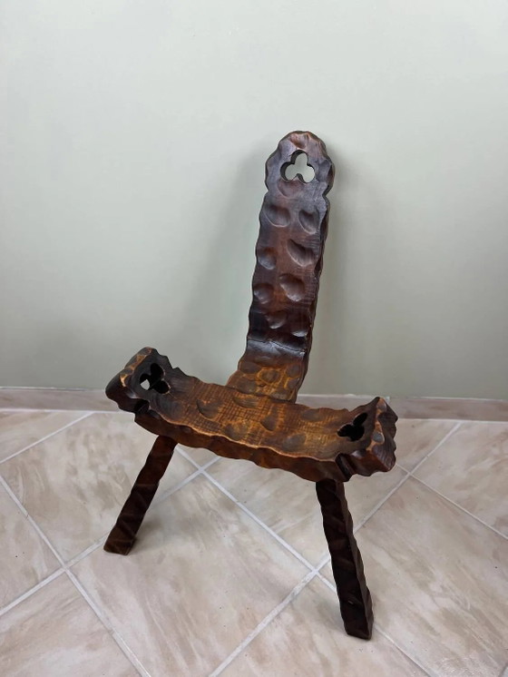 Sgabello brutalista a treppiede – Sgabelli, Wood, Rustic (photo 12 of 12)