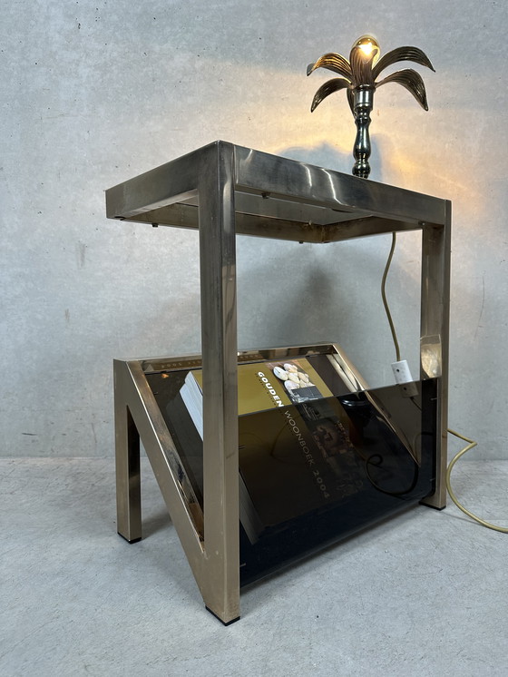 Image 1 of Table d'appoint/porte-revues vintage - Belgochrom