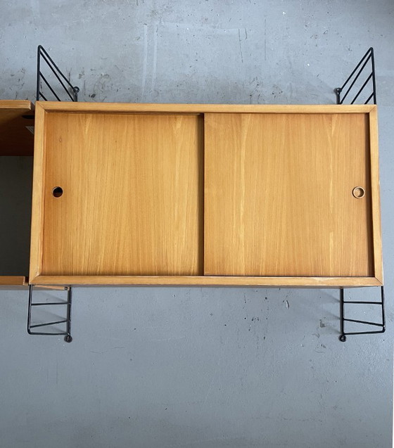 Image 1 of Mid Century Original Nisse & Kajsa Strinning String Shelving Unit, Sweden