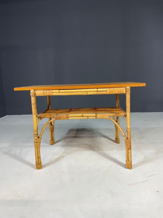 Image 1 of Ensemble de sièges en rotin Art déco, Europe centrale, années 1930-1940