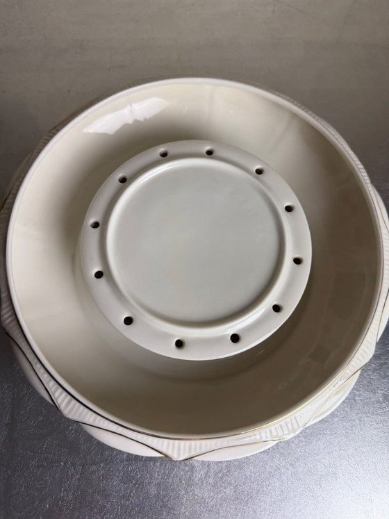Image 1 of Hutschenreuther Selb Art Department – ​​Karl Tutter – Original two-part flower arrangement dish “Lovers / The Kiss”