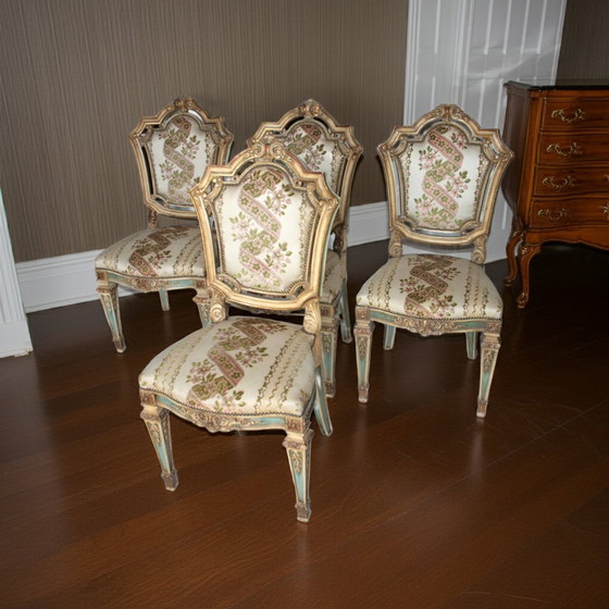 Image 1 of Ensemble de 4 chaises Napoléon III, seconde moitié du 19e siècle, France