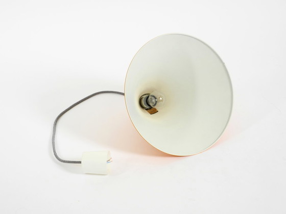Image 1 of Original 1970s orange metal pendant lamp by Louis Poulsen model Billiard