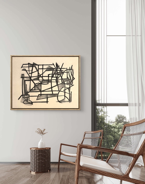 Image 1 of Silvin BRONKART - Magnificent abstract work from 1949 - museum quality