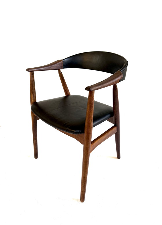 Image 1 of Ensemble de 6 chaises de salle à manger danoises vintage Mix & Match des années 60