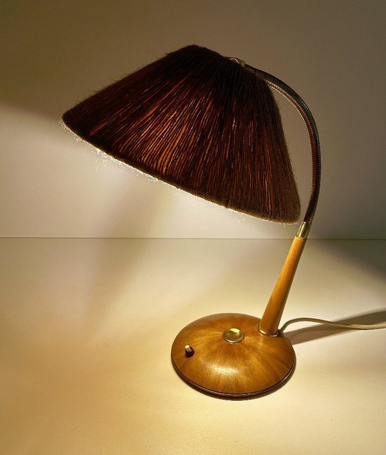 Image 1 of Lámpara de madera danesa de mediados de siglo