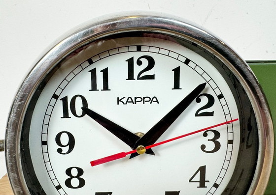 Image 1 of Vintage Green Kappa Maritime Double-Sided Wall Clock, 1980s