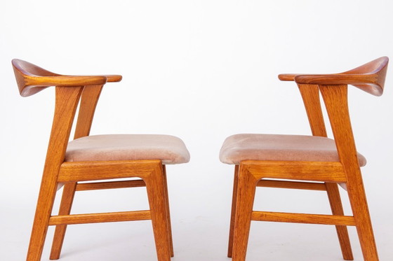 Image 1 of Set of 4 Erik Kirkegaard Chairs Model 49, Danish Mid Century Modern Teak Dining Chairs, 1960s Høng Stolefabrik