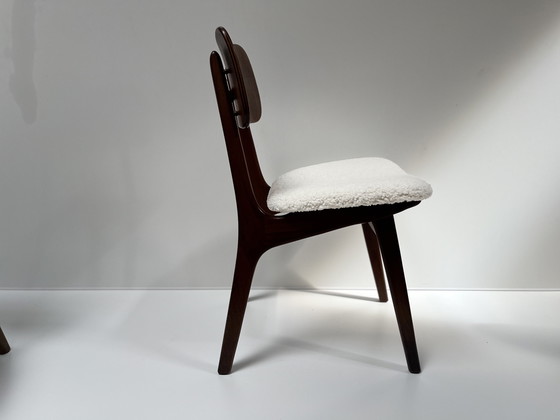 Image 1 of 4 chaises de salle à manger vintage en teck