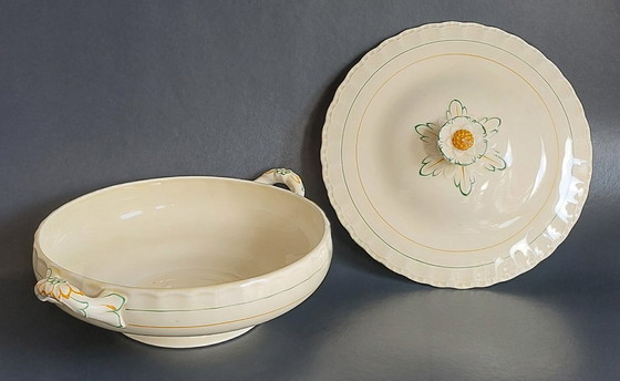 Image 1 of Engelse art-deco terrine met deksel