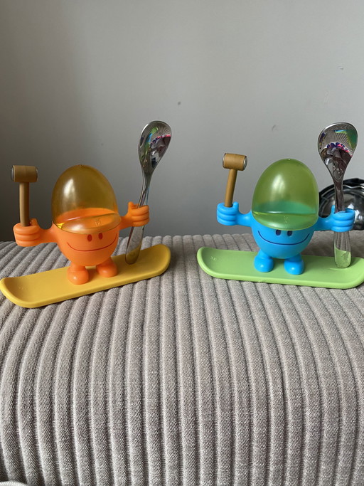 2x Alessi eierdopjes (compleet)