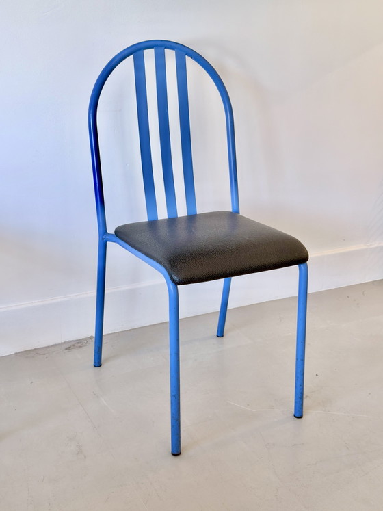 Set of 3 Dining Chairs by Robert Mallet-Stevens, Model 222, Pallucco, Italy, 1980s – Eetkamerstoelen, Metal (photo 11 of 15)
