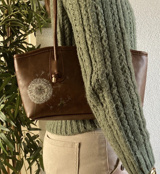 Image 1 of Unieke Handbeschildere Tas Dandilion ByJ&S