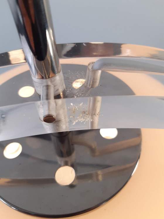 Image 1 of Imposante plexiglazen mushroom tafellamp,  mcm tafellamp, vintage space age bureaulamp