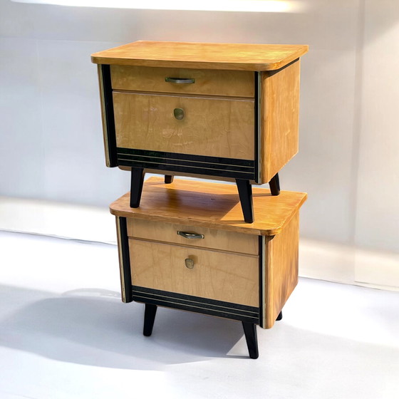 Image 1 of Vintage Mid - Century Nightstands