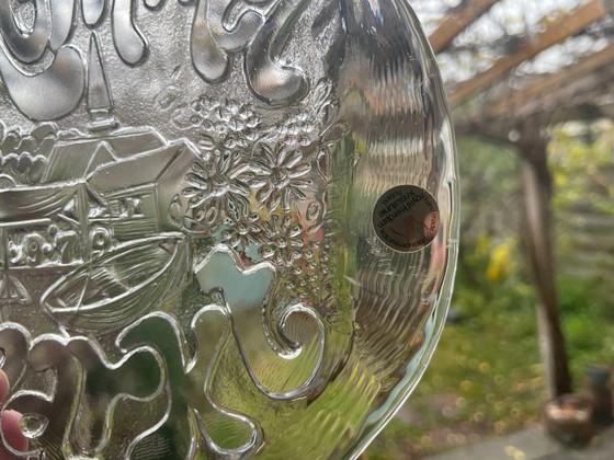 Image 1 of Royal Leerdam - Glass Window Hanger "Junk Market 1979"