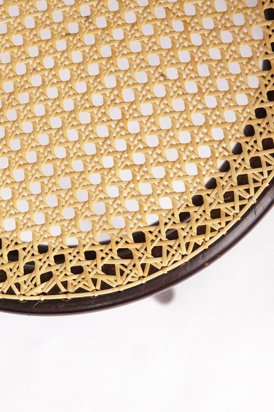 Image 1 of Fischel Bentwood Chair – Early 20th Century Thonet Style, Beechwood Frame with New Cane Seat, Antique Vintage Chair