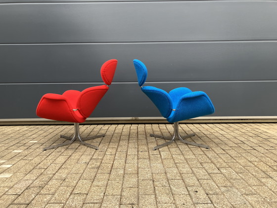 Image 1 of 2x Artifort Big Tulip 1e Editie 1958 Pierre Paulin Onberispelijke Nieuwstaat!!