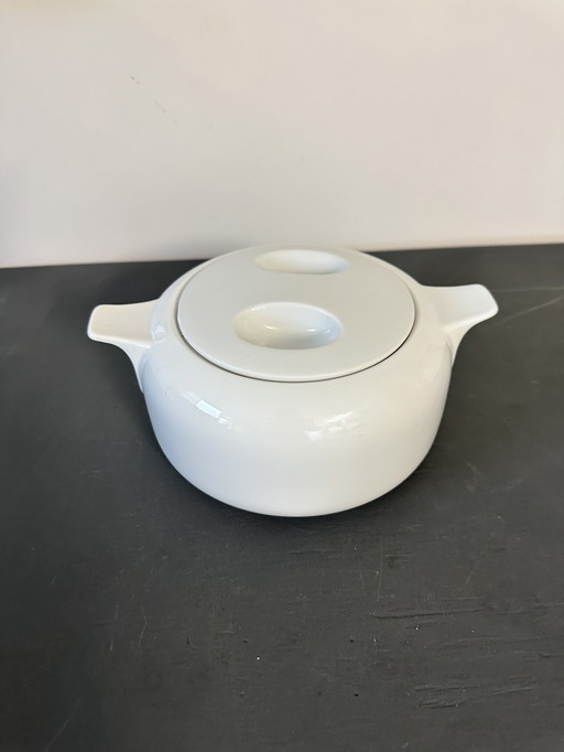 Puntgave Arzberg “Delta” dekschaal 1,4 L – ontwerp Hans‑Theo Baumann