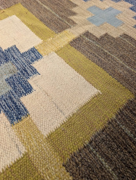 Tappeto Svedese Tradizionale, Sverker Greuholm, Anni '60 – Tappeti, Wool (photo 5 of 10)