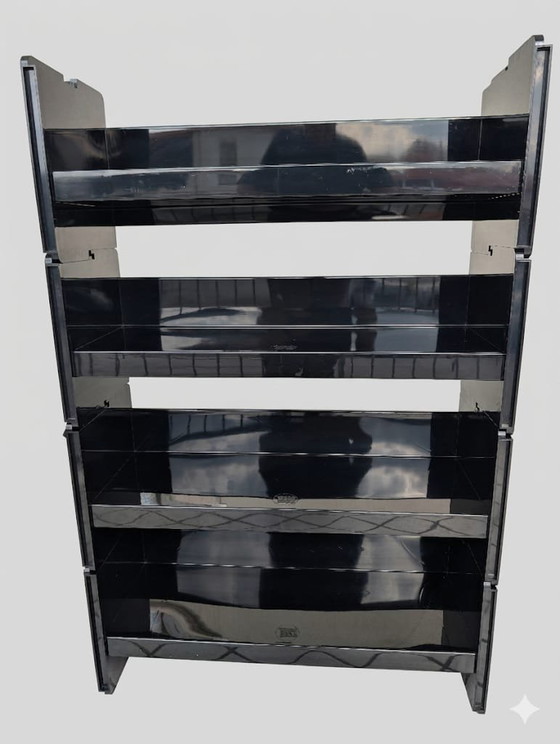 Image 1 of Librería modular Jeep BBB Italia, negra, diseñada por De Pas, Durbino y Lomazzo, década de 1970.
