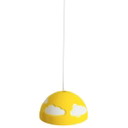 Ikea Skoljig Wolkenlamp hanglamp geel wit Henrik Preutz 1990's