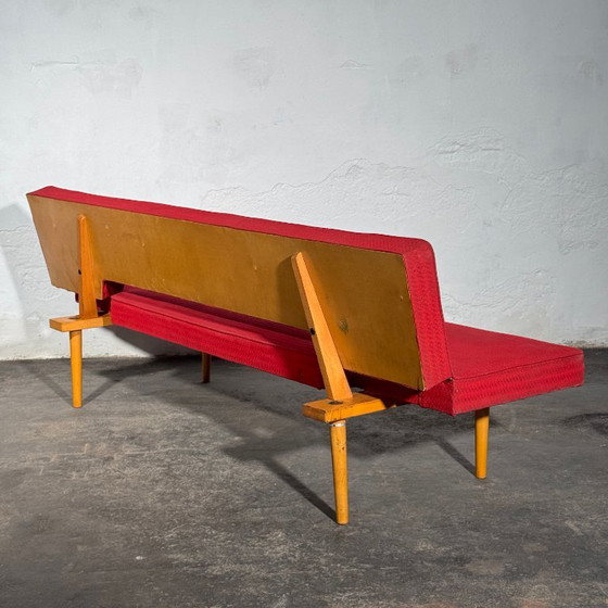 Navratil slaapbank, jaren 60 – 3-5 zitsbanken, Textile, Wood (photo 10 of 14)
